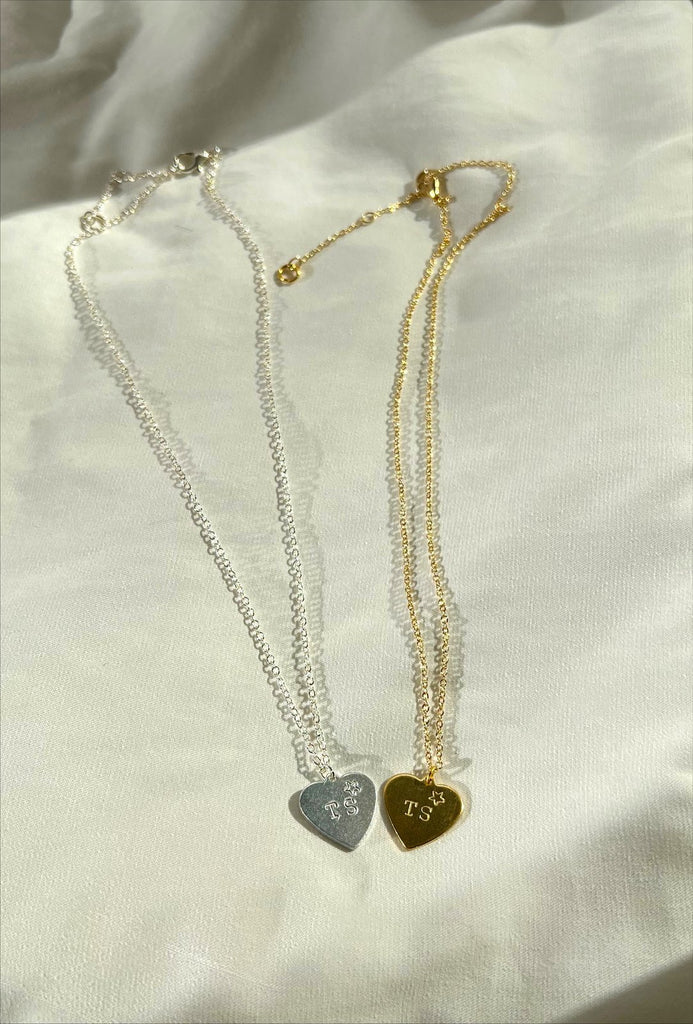 TS Heart Pendent (silver or gold)