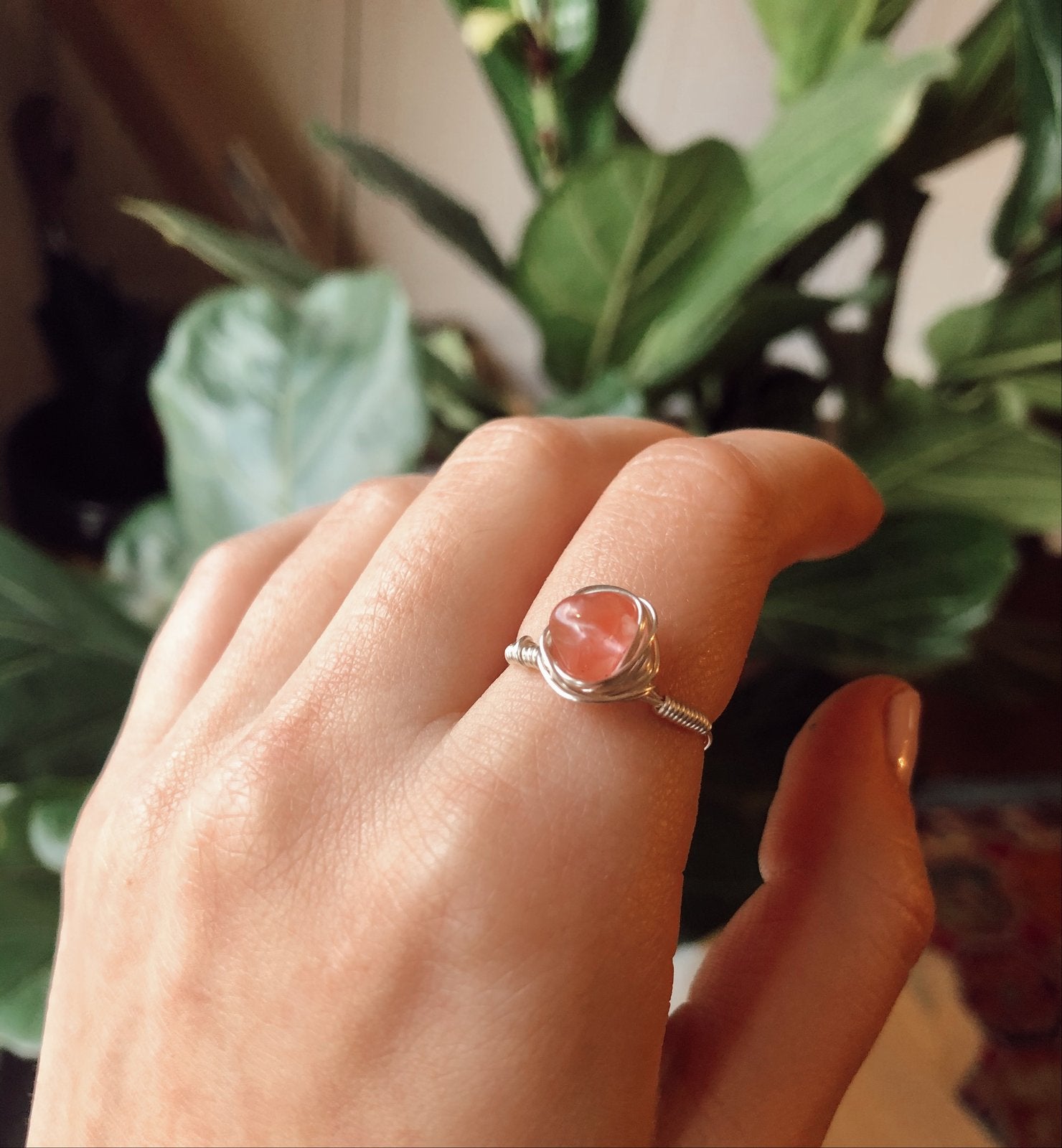 Watermelon Quartz Rings Watermelon Quartz Ring – Marie Rings